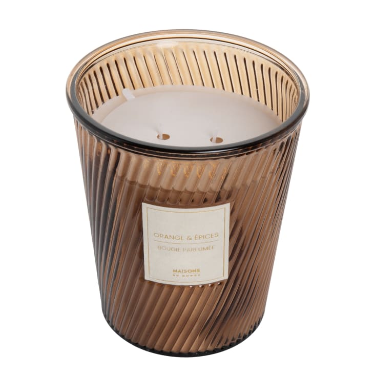 Maisons Du Monde Joy - Vela Perfumada En Recipiente De Vidrio Con Borde Dorado