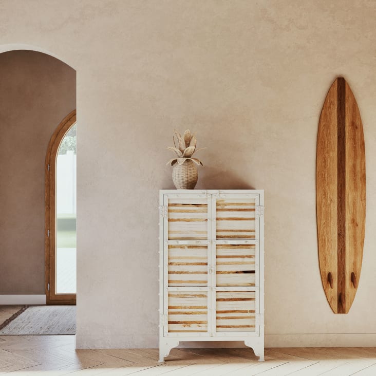 Maisons Du Monde JUANITO - Decoración De Pared Tabla De Surf De Mango 38x180