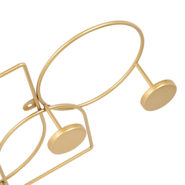Maisons Du Monde JULIANA - Perchero Con 6 Ganchos De Metal Dorado