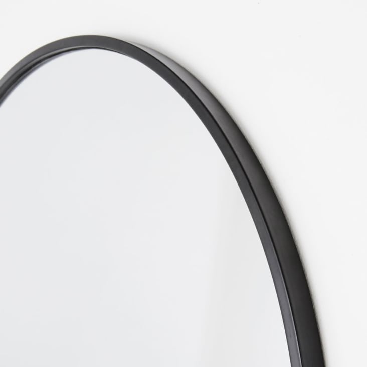 Maisons Du Monde JULIO - Espejo De Metal Negro 65x140