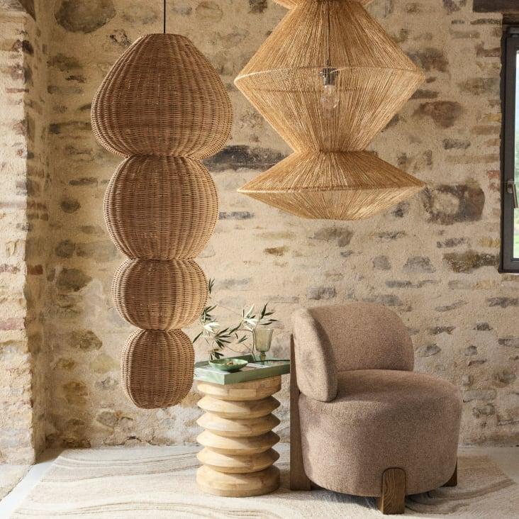 Maisons Du Monde Kali - Bandeja De Flores En Beige Verde Y Rojo