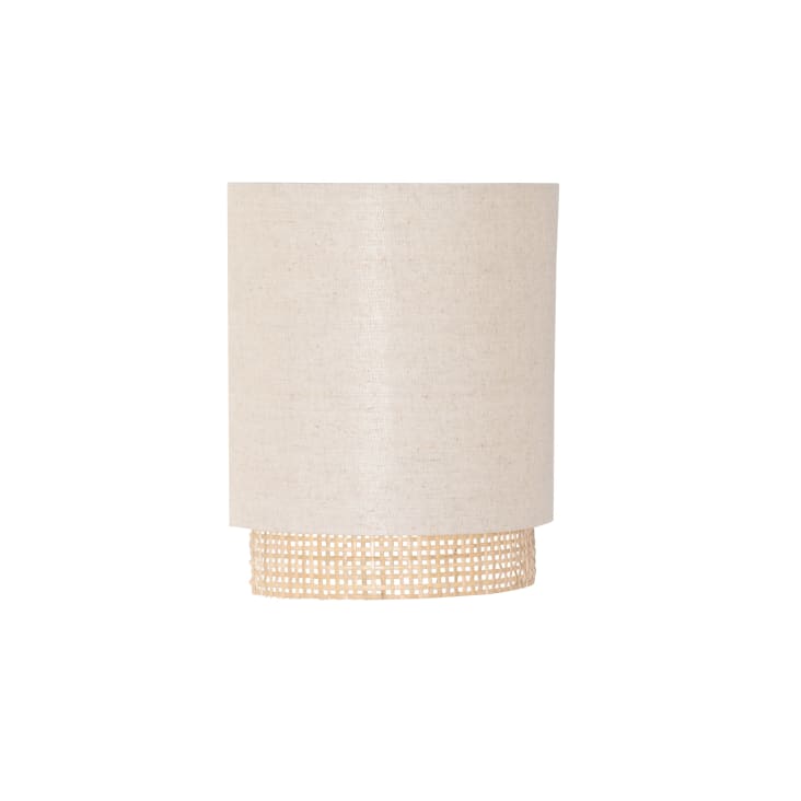 Maisons du Monde Karven - Aplique de algodón beige y ratán D.10