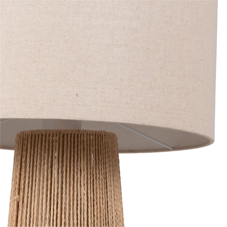 Maisons Du Monde Kata - Lámpara Pie De Papel Con Pantalla De Poliéster Reciclado Beige Alt. 141