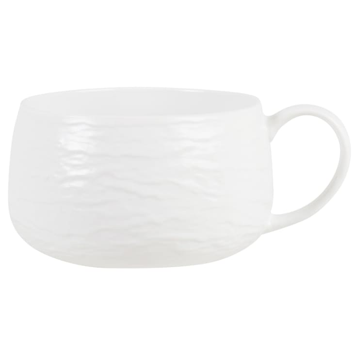 Maisons du Monde KAYA - Taza de cerámica modelada blanca