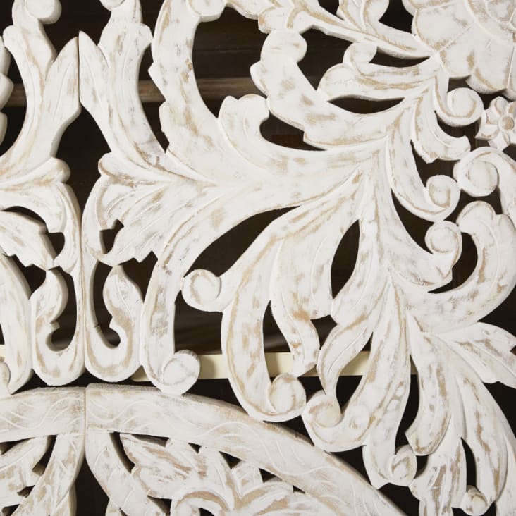 Maisons Du Monde Kerala - Armario Con 2 Puertas De Mango Macizo Tallado