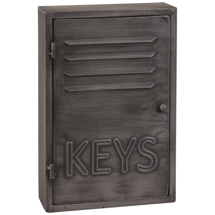 Maisons du Monde KEYS - Caja de llaves industrial de metal gris