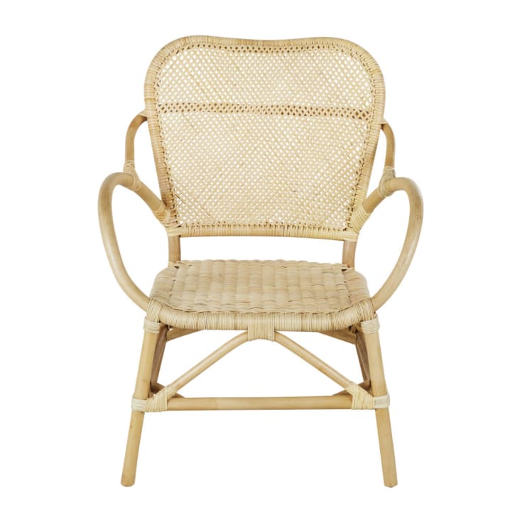 Maisons Du Monde Kintamini Business - Silla De Comedor Profesional De Ratán Beige