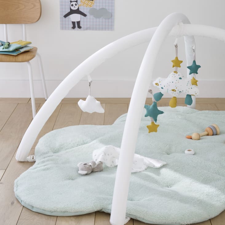 Maisons Du Monde Koala - Mantita De Algodón Orgánico Gris Y Blanco