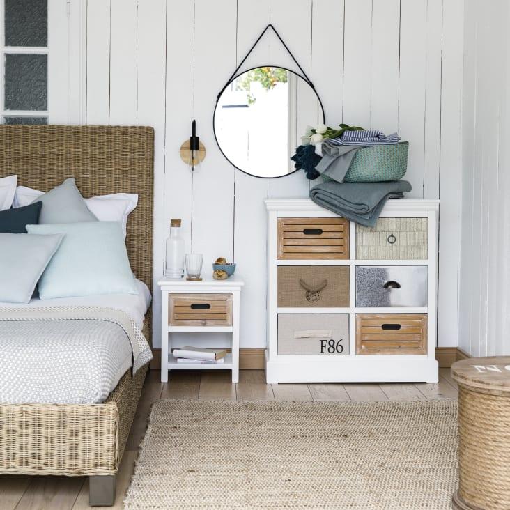 Maisons Du Monde Kobe - Aplique De Metal Negro Y Hevea