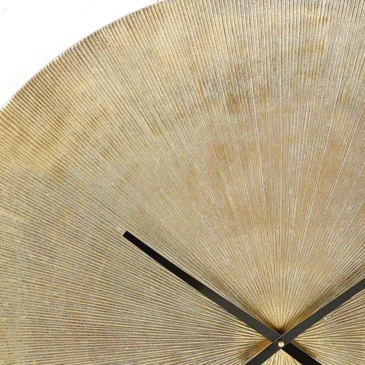 Maisons Du Monde KOBE - Reloj De Metal Estriado De Color Latón D.74