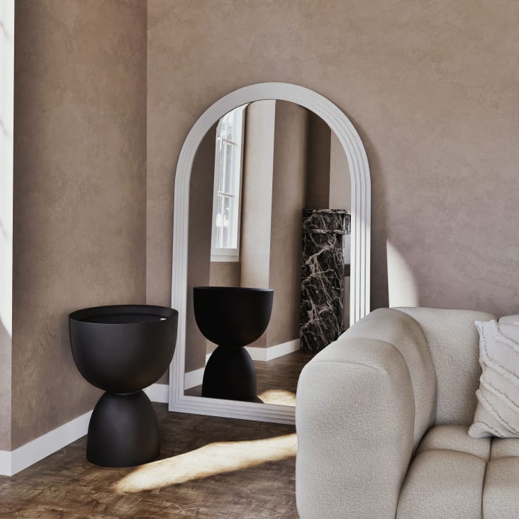 Maisons Du Monde København - Cubremacetas De Fibra De Vidrio En Negro Alt. 65