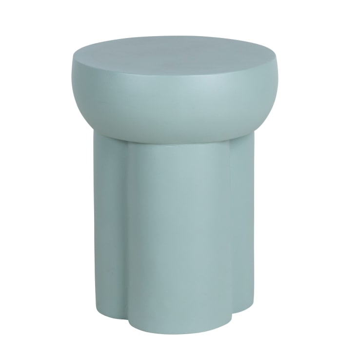 Maisons Du Monde KYLE - Mesa Auxiliar De Cemento Verde Azulado