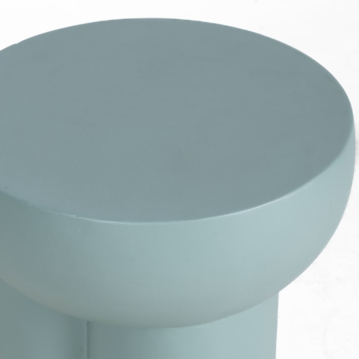 Maisons Du Monde KYLE - Mesa Auxiliar De Cemento Verde Azulado