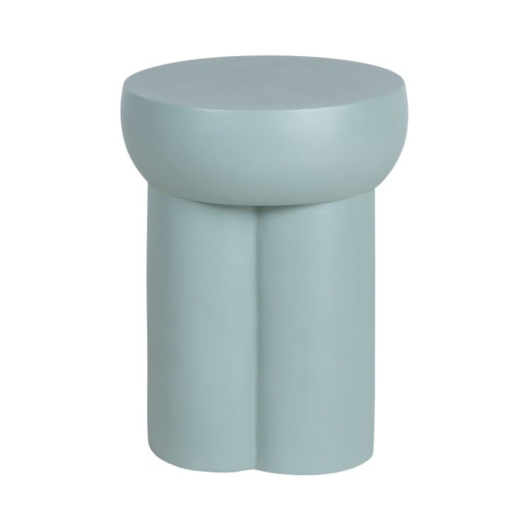 Maisons du Monde KYLE - Mesa auxiliar de cemento verde azulado