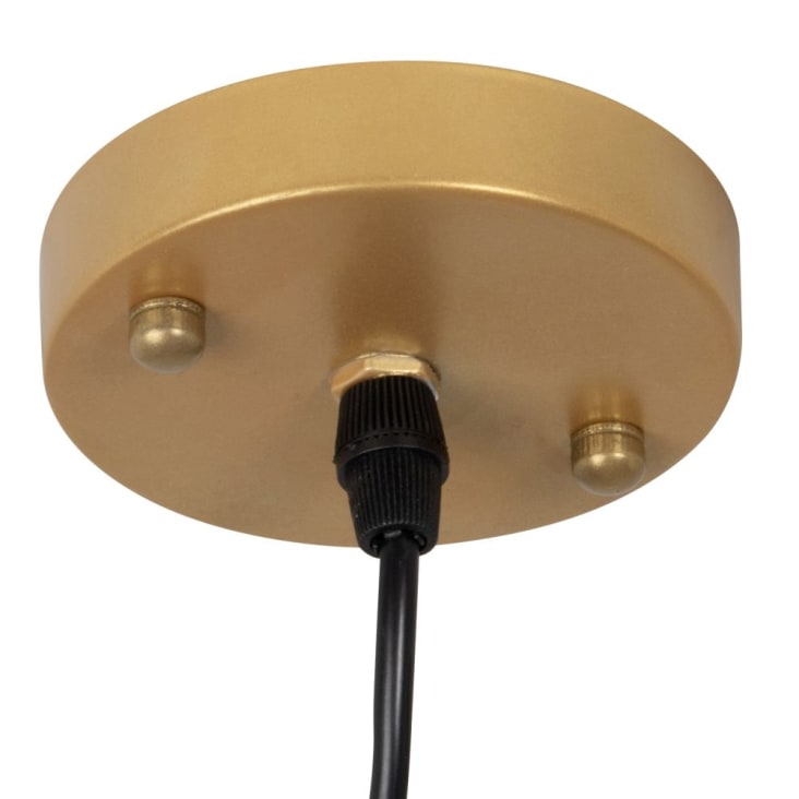 Maisons Du Monde Latcha - Lámpara De Techo Con Lágrimas De Acrílico Y Metal Dorado