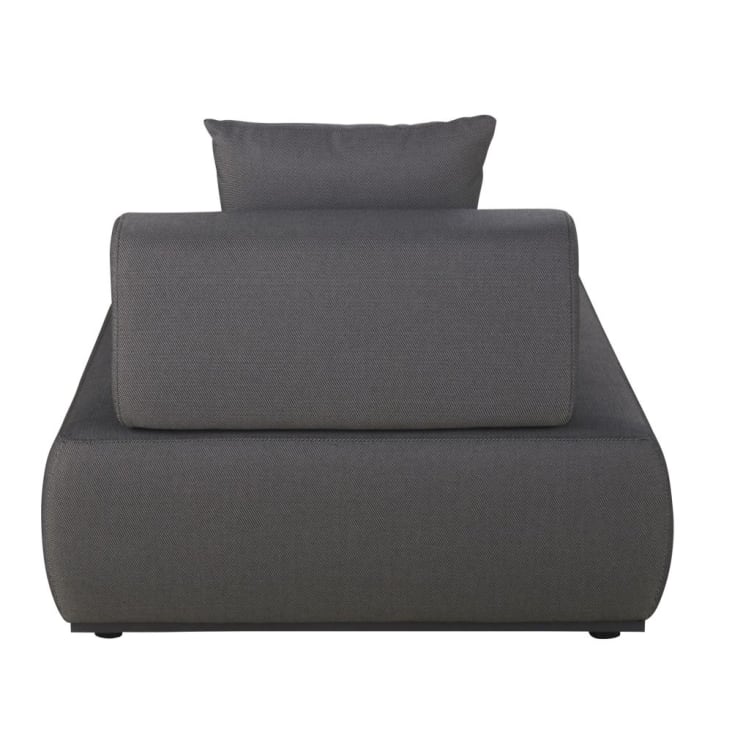 Maisons Du Monde Lazaro - Chaise Longue De Jardín De Fibra De Poliolefina Gris Antracita