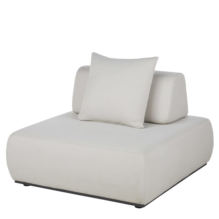 Maisons Du Monde Lazaro - Módulo Para Sofá De Exterior De Fibra De Poliolefina Gris Perlado