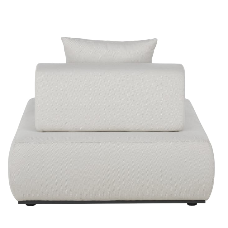 Maisons Du Monde Lazaro - Módulo Para Sofá De Exterior De Fibra De Poliolefina Gris Perlado