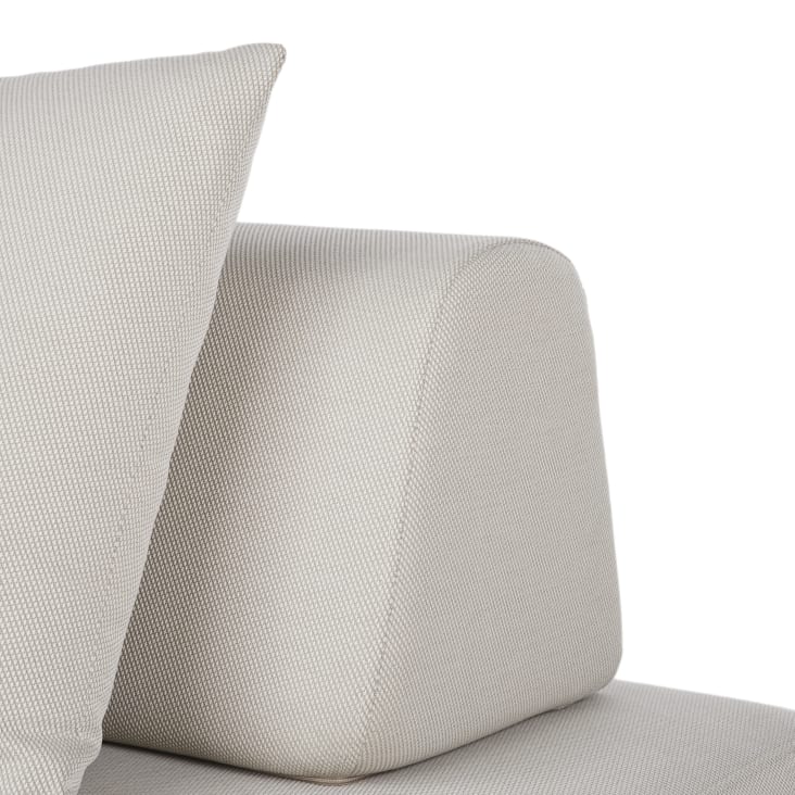 Maisons Du Monde Lazaro - Módulo Para Sofá De Exterior De Fibra De Poliolefina Gris Perlado