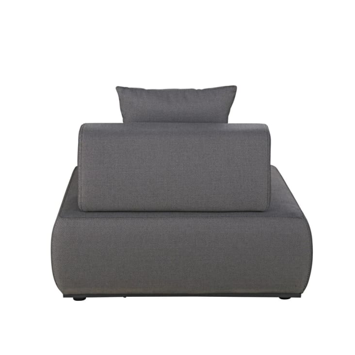 Maisons Du Monde Lazaro - Sillón Cama De Jardín De Fibra De Poliolefina Gris Antracita