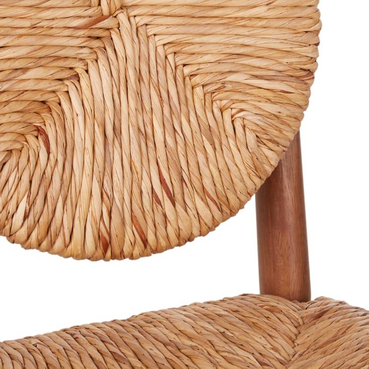 Maisons Du Monde Leela - Silla De Madera De Hevea Fresno Y Junco Tejido