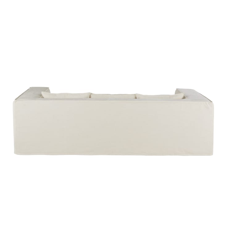 Maisons Du Monde Lena - Sofá De 3/4 Plazas De Tela Beige