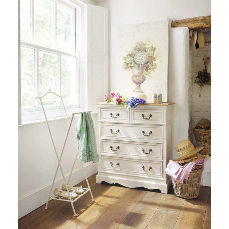 Maisons Du Monde Léontine - Cómoda Con 5 Cajones Crema