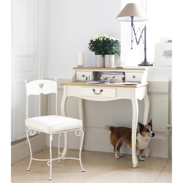 Maisons Du Monde Léontine - Escritorio-secreter Color Crema