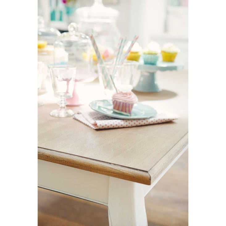 Maisons Du Monde Léontine - Mesa De Comedor 6/8 Personas Crema L.160