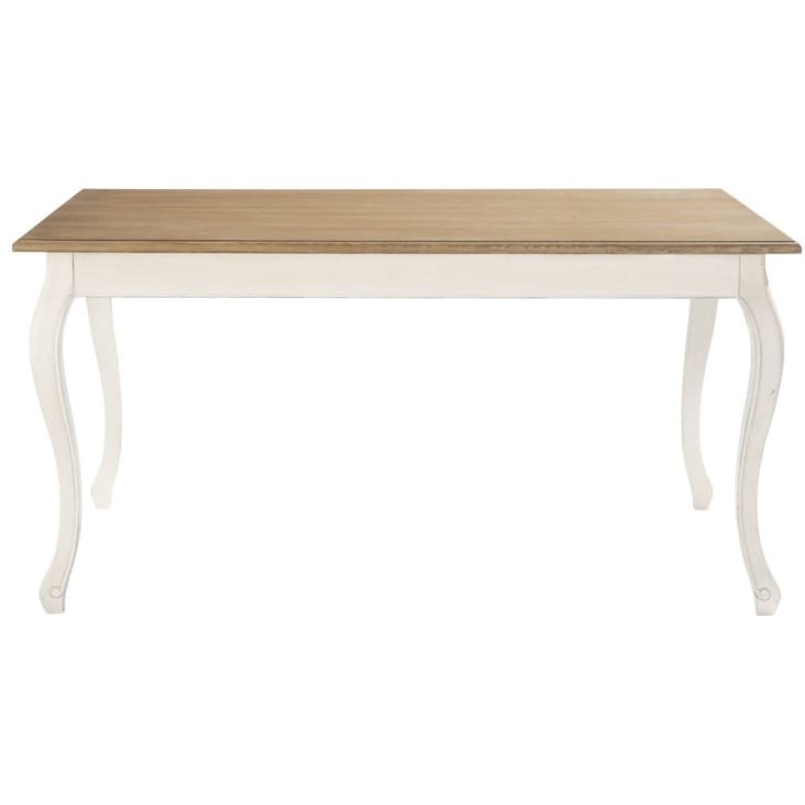 Maisons du Monde Léontine - Mesa de comedor 6/8 personas crema L.160