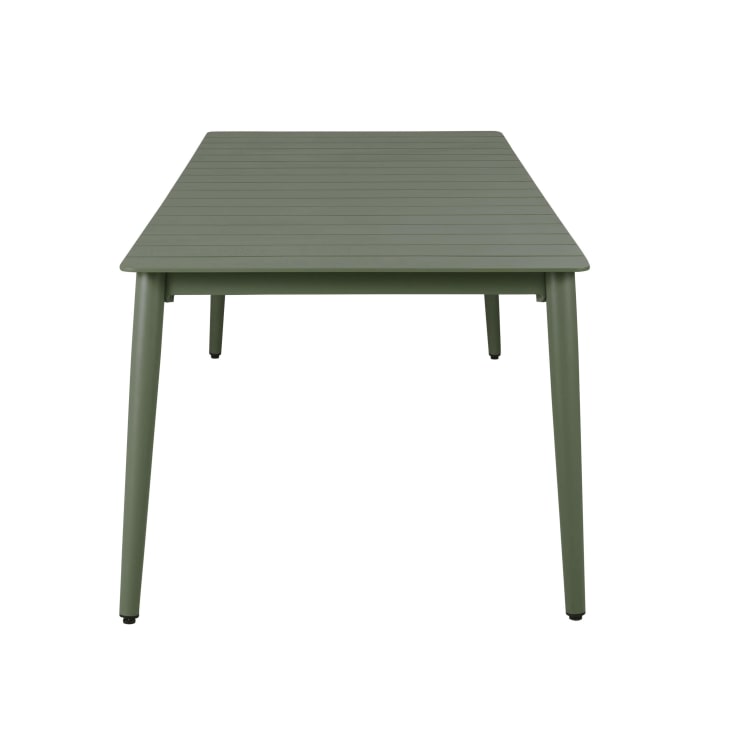 Maisons Du Monde Lidy - Conjunto De Mesa Y 8 Sillas De Jardín De Verde Caqui Y Resina Beige