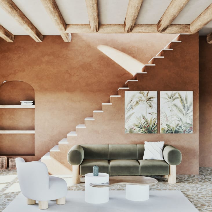 Maisons Du Monde Lienzos Con Paisaje Tropical 160x100 (x2)