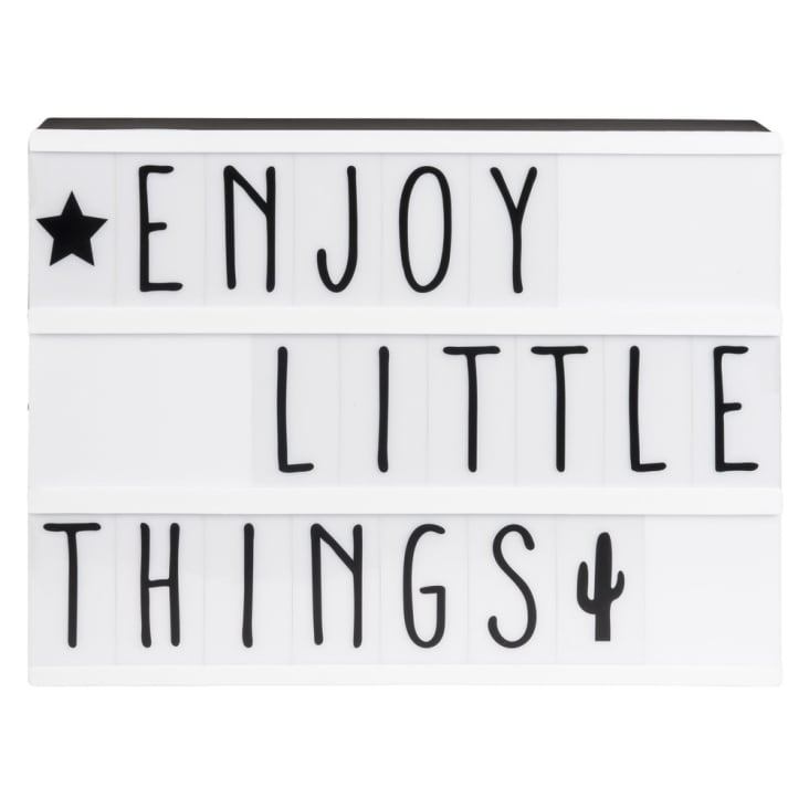 Maisons Du Monde LIGHTBOX - Caja Luminosa Con Mensajes A4