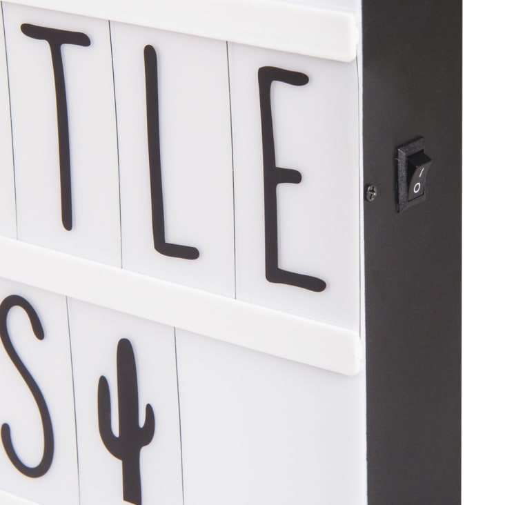 Maisons Du Monde LIGHTBOX - Caja Luminosa Con Mensajes A4