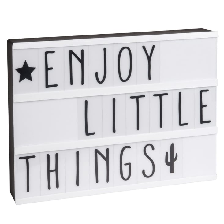 Maisons du Monde LIGHTBOX - Caja luminosa con mensajes A4