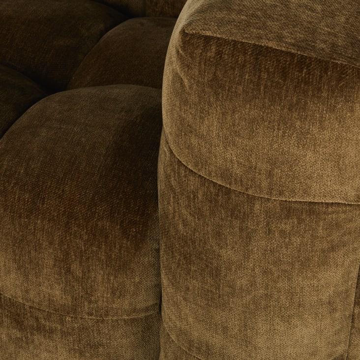 Maisons Du Monde Lilo - Sofá De 2 Plazas De Terciopelo Verde Caqui