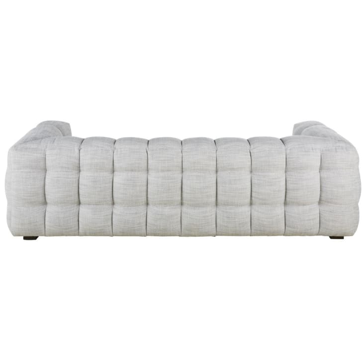 Maisons Du Monde Lilo - Sofá De 3 Plazas De Tela Gris Claro Moteado