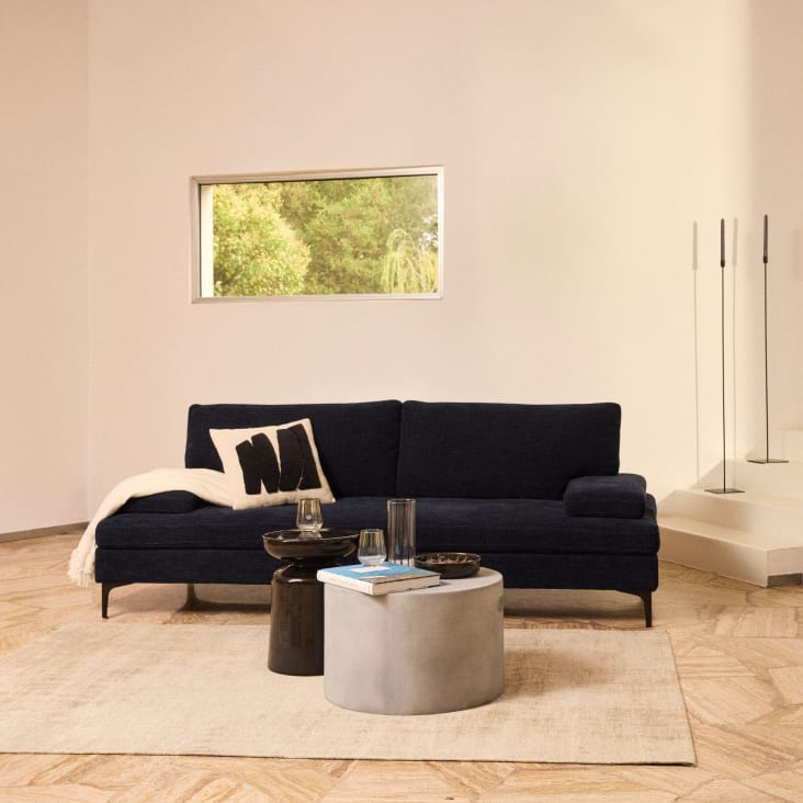 Maisons Du Monde Lima - Mesa Auxiliar Con Acabado De Cemento