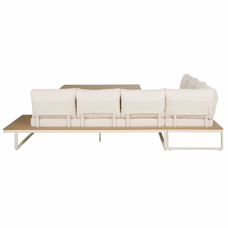 Maisons Du Monde Limassol - Salón De Jardín De 5 Plazas De Aluminio Beige Con Cojines Beige