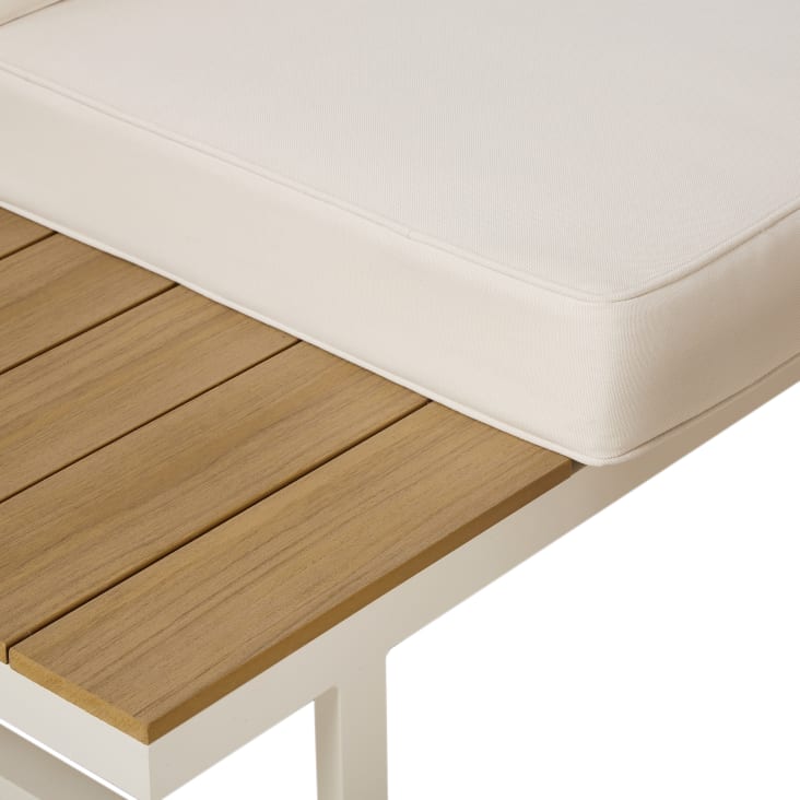 Maisons Du Monde Limassol - Salón De Jardín De 5 Plazas De Aluminio Beige Con Cojines Beige