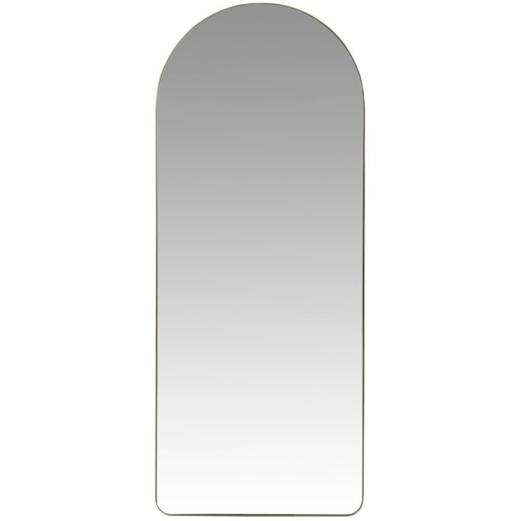 Maisons du Monde LISA - Espejo grande y arqueado de metal dorado 60 x 150 cm