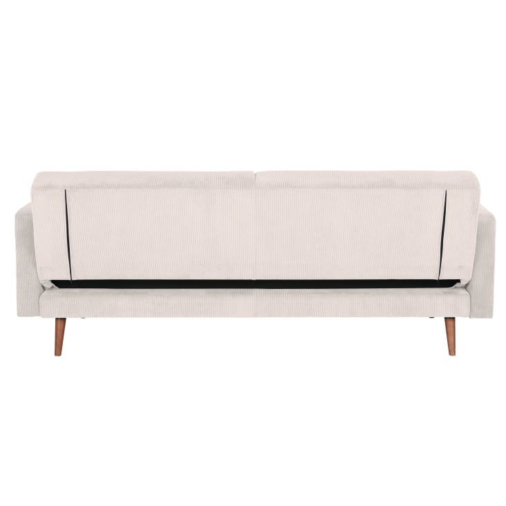 Maisons Du Monde Livia - Sofá Cama De 3 Plazas De Terciopelo Beige