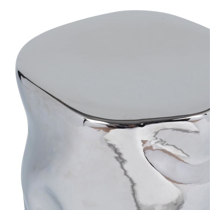 Maisons Du Monde LIVY - Mesa Auxiliar De Arcilla Plateada