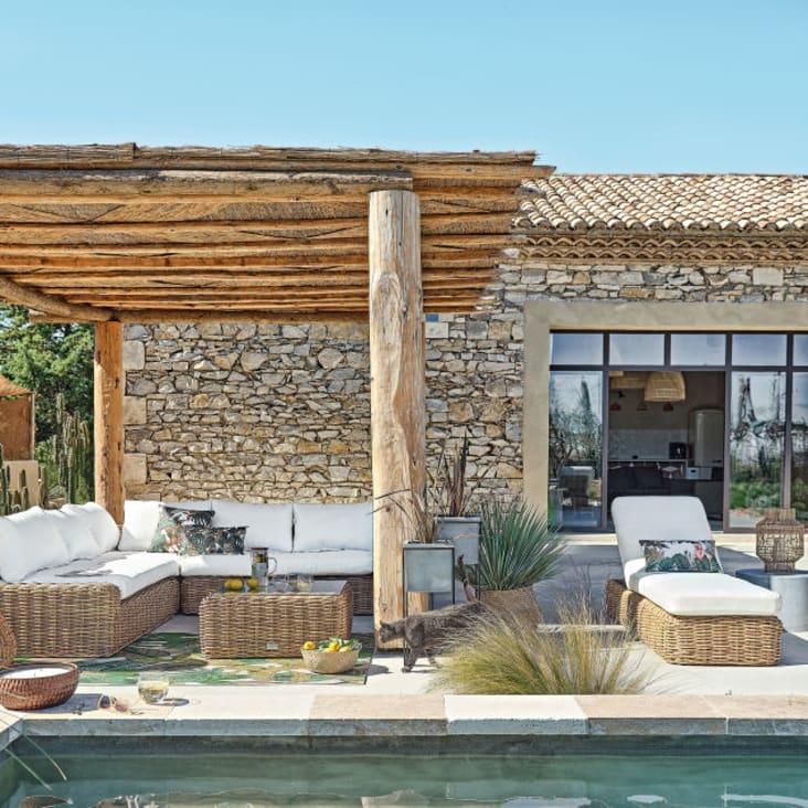 Maisons Du Monde LODGE - Lámpara De Pie De Exterior Blanca Alt.138