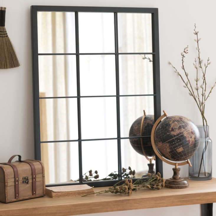 Maisons Du Monde LOISANCE - Globo Terráqueo Mapamundi De Mango Negro