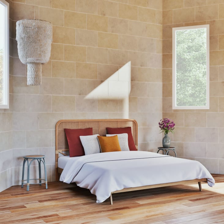 Maisons Du Monde Lomboque - Cabecero De Cama De Ratán Natural Para Cama De 180 Cm