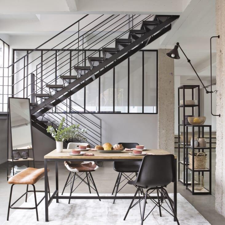 Maisons Du Monde Long Island - Estantería Industrial De Abeto Macizo Blanco Y Metal