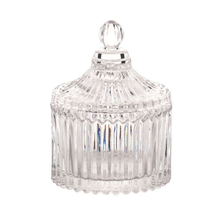 Maisons du Monde Lote de 2 - Bombonera pequeña de cristal clásico