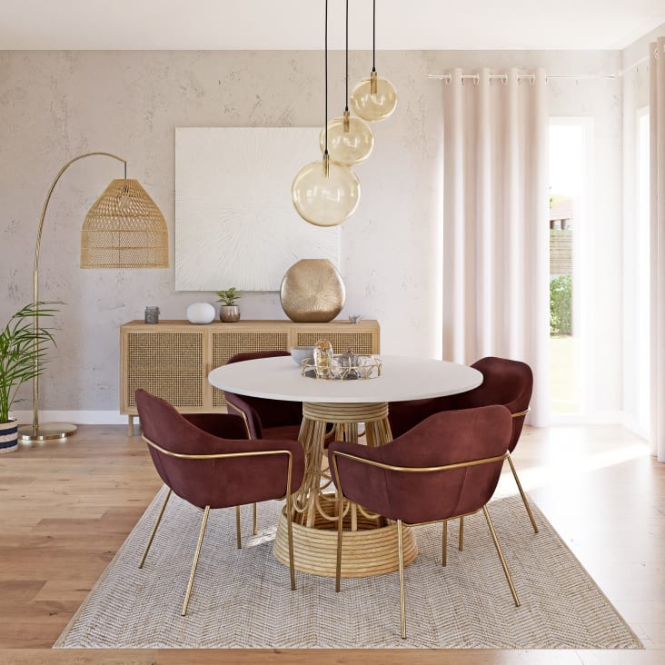 Maisons Du Monde Lote De 2 - Cuenco De Cerámica Gris Claro