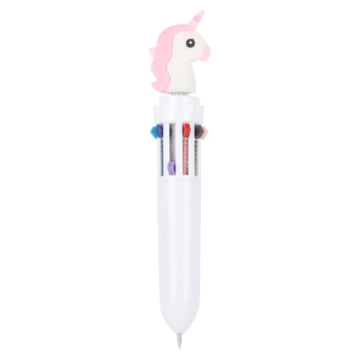 Maisons Du Monde Lote De 3 - Bolígrafo Multicolor Con Unicornio Blanco